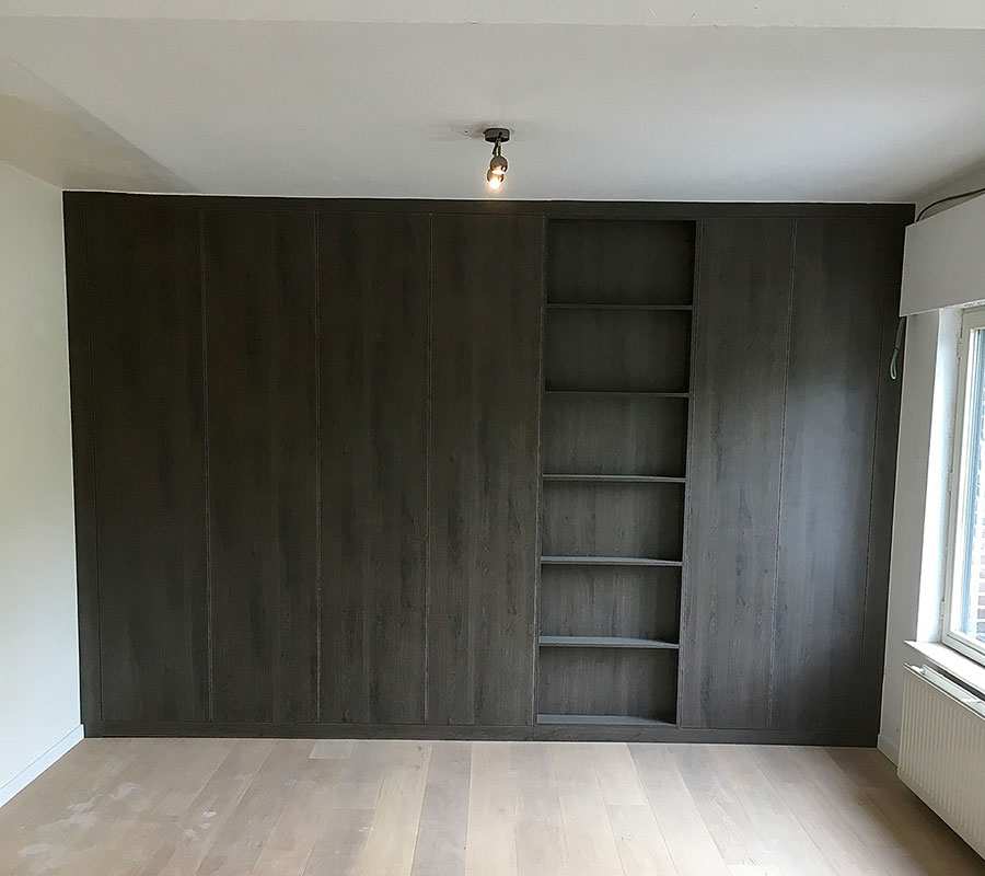 Inbouwkasten op maat zwart